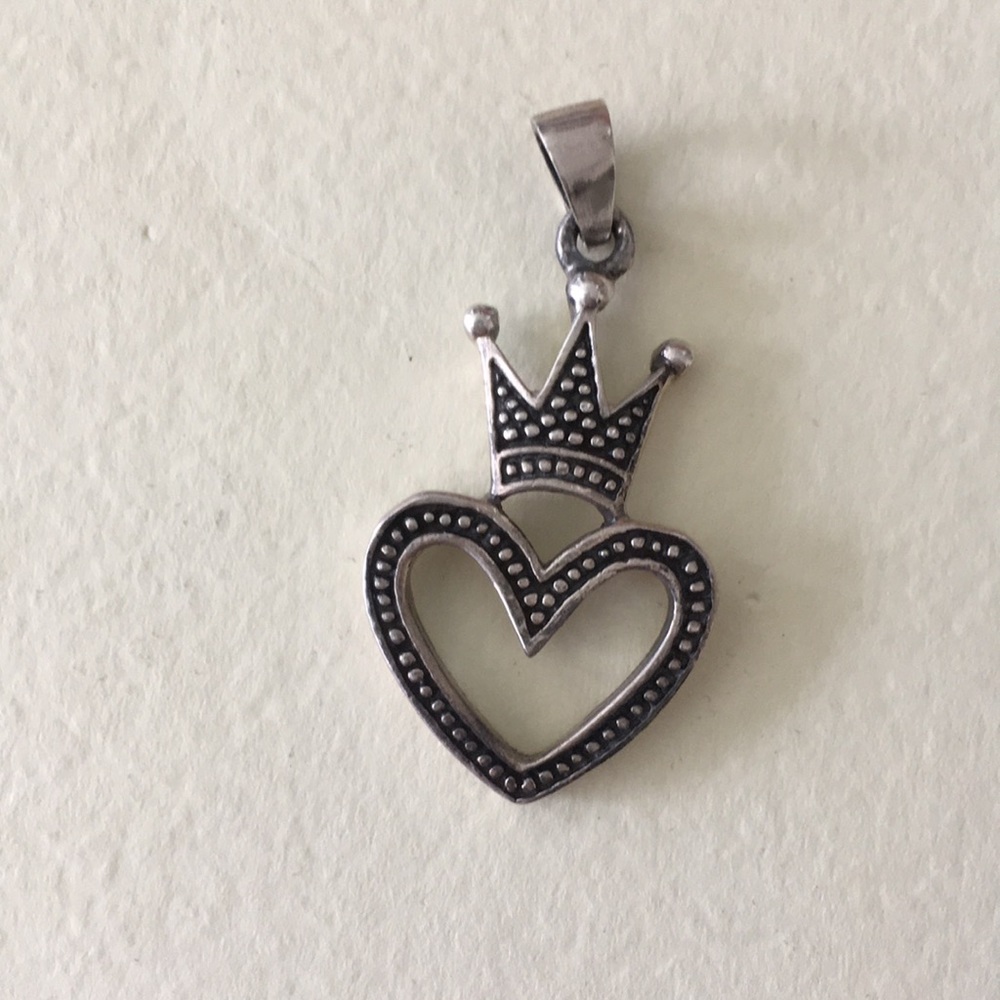 Sterling silver heart charm 925